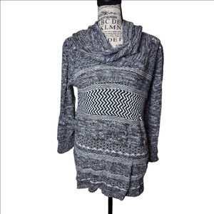 Cable & Gauge Large cowl neck womens Sweater